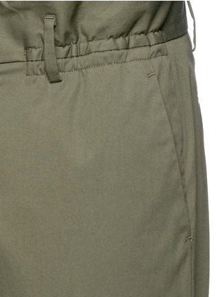 Detail View - Click To Enlarge - PORTS 1961 - Paperbag waist cotton twill pants
