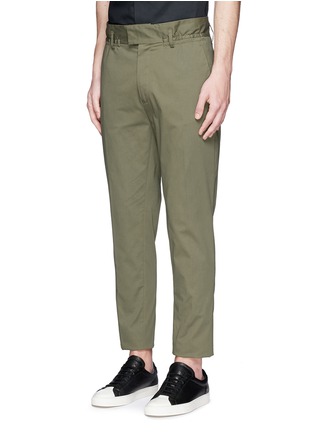 Front View - Click To Enlarge - PORTS 1961 - Paperbag waist cotton twill pants
