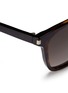 Detail View - Click To Enlarge - SAINT LAURENT - Tortoiseshell effect slim acetate sunglasses