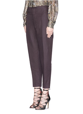 Front View - Click To Enlarge - ISABEL MARANT - 'Senda' high waist ankle grazer pants