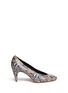 Main View - Click To Enlarge - ISABEL MARANT - 'Peas' ikat print snakeskin effect leather pumps