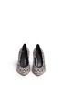 Figure View - Click To Enlarge - ISABEL MARANT - 'Peas' ikat print snakeskin effect leather pumps
