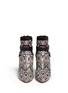Figure View - Click To Enlarge - ISABEL MARANT - 'Raya' ikat print snakeskin effect leather ankle boots