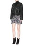 Figure View - Click To Enlarge - ISABEL MARANT - 'Silea' graphite paisley print silk skirt