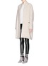 Front View - Click To Enlarge - ISABEL MARANT - 'Seal' confetti yarn wool coat