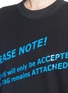 Detail View - Click To Enlarge - ACNE STUDIOS - 'Beta' oversize cotton slogan sweatshirt