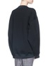 Back View - Click To Enlarge - ACNE STUDIOS - 'Beta' oversize cotton slogan sweatshirt