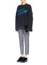 Figure View - Click To Enlarge - ACNE STUDIOS - 'Beta' oversize cotton slogan sweatshirt