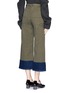 Back View - Click To Enlarge - RACHEL COMEY - 'Fracture' denim combo twill chinos