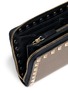 Detail View - Click To Enlarge - VALENTINO GARAVANI - Rockstud' metallic leather zip continental wallet
