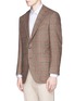 Front View - Click To Enlarge - TOMORROWLAND - Windowpane check wool blazer