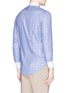 Back View - Click To Enlarge - TOMORROWLAND - Contrast collar houndstooth plaid shirt