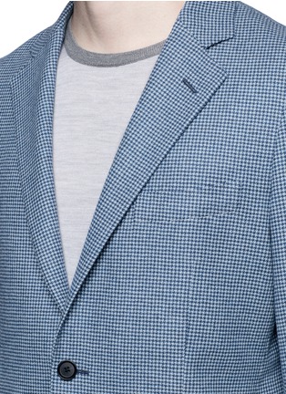 Detail View - Click To Enlarge - TOMORROWLAND - Houndstooth wool-cashmere blazer