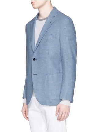 Front View - Click To Enlarge - TOMORROWLAND - Houndstooth wool-cashmere blazer