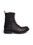 Main View - Click To Enlarge - ASH - 'Rachel' stud front nappa leather zip boots