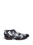 Main View - Click To Enlarge - ASH - 'Trinity' flower print croc effect leather booties