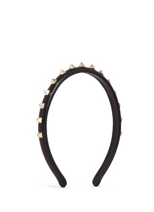 Figure View - Click To Enlarge - VALENTINO GARAVANI - 'Rockstud' leather headband