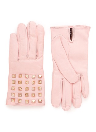 Main View - Click To Enlarge - VALENTINO GARAVANI - 'Rockstud' leather gloves