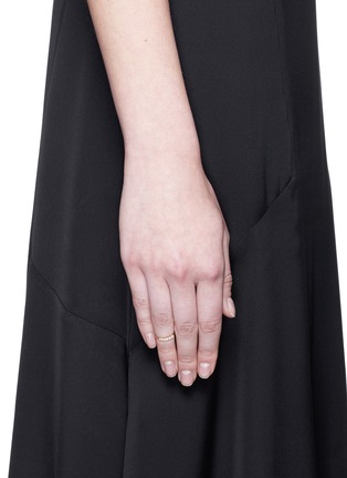 Figure View - Click To Enlarge - SOPHIE BILLE BRAHE - 'Pleine de Lune' diamond 18k yellow gold midi ring