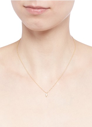 Detail View - Click To Enlarge - SOPHIE BILLE BRAHE - 'Lulu Chain' diamond 18k yellow gold pendant necklace