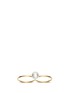 Main View - Click To Enlarge - SOPHIE BILLE BRAHE - 'Double de Perle' 14k gold pearl two finger ring