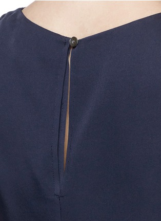 Detail View - Click To Enlarge - THEORY - 'Alizay' silk georgette wrap top