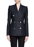 Main View - Click To Enlarge - ALEXANDER MCQUEEN - Pinstripe double breast jacket