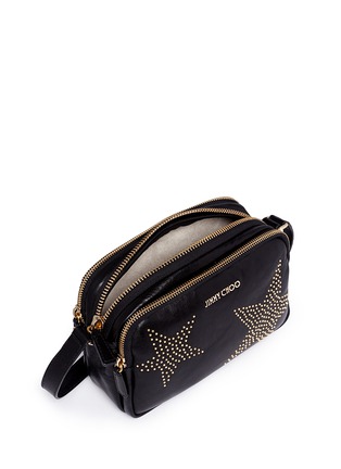 Detail View - Click To Enlarge - JIMMY CHOO - 'Opal' stud star leather crossbody