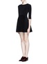 Figure View - Click To Enlarge - ALICE & OLIVIA - Flounce stretch dress 