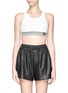 Main View - Click To Enlarge - T BY ALEXANDER WANG - Rubber flock band racerback crop top