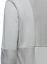 Detail View - Click To Enlarge - ARMANI COLLEZIONI - Tonal panelled long-sleeve cardigan