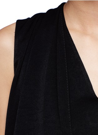 Detail View - Click To Enlarge - MAJE - Dosi draped front sleeveless top