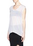 Front View - Click To Enlarge - HELMUT LANG - Draped back T-shirt