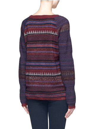 Back View - Click To Enlarge - MAISON SCOTCH - Contrast-knit sweater
