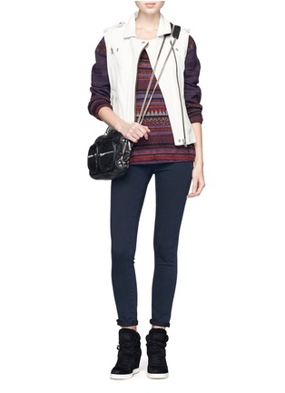Figure View - Click To Enlarge - MAISON SCOTCH - Contrast-knit sweater