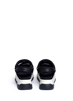 Back View - Click To Enlarge - TEVA - 'Zamora' leather and mesh platform sandals