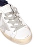 Detail View - Click To Enlarge - GOLDEN GOOSE - 'Superstar' distressed leather kids sneakers