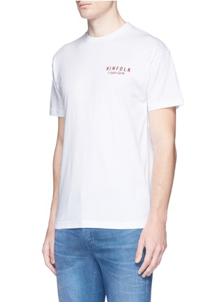 Front View - Click To Enlarge - KINFOLK - Showgirl slogan print cotton T-shirt