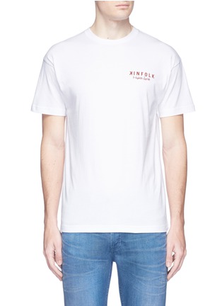 Main View - Click To Enlarge - KINFOLK - Showgirl slogan print cotton T-shirt