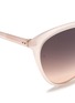 Detail View - Click To Enlarge - LINDA FARROW - Oversized acetate round cat eye sunglasses