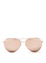 Main View - Click To Enlarge - LINDA FARROW - Open wire aviator sunglasses