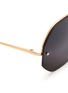 Detail View - Click To Enlarge - LINDA FARROW - Metal octagonal sunglasses