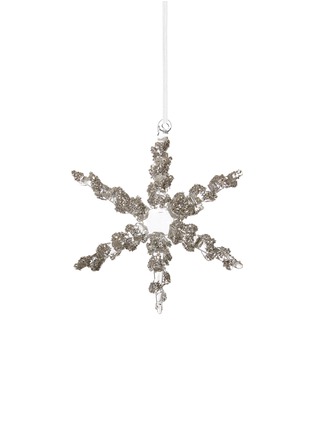 Main View - Click To Enlarge - SHISHI - Glitter twist snowflake Christmas ornament