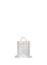 Back View - Click To Enlarge - SOPHIE HULME - 'Compton' glitter polka dot Perspex crossbody bag