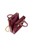 Detail View - Click To Enlarge - SOPHIE HULME - 'Compton' inset glitter Perspex crossbody bag
