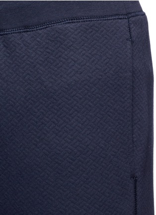 Detail View - Click To Enlarge - THEORY - 'Moris P' geometric cloqué sweatpants