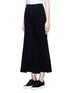 Front View - Click To Enlarge - XIAO LI - Flared leg felted wool blend pants