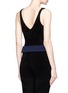 Back View - Click To Enlarge - XIAO LI - 'Lusso' knotted rib knit v-neck tank top
