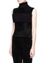 Front View - Click To Enlarge - XIAO LI - 'Lusso' knotted sleeveless turtleneck top