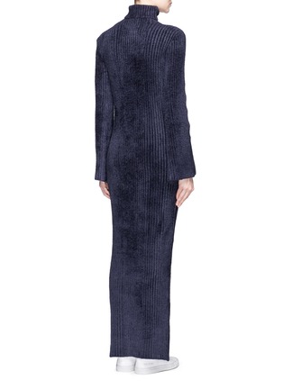 Back View - Click To Enlarge - XIAO LI - 'Lusso' rib knit turtleneck maxi dress
